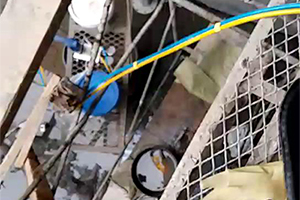 地鐵堵漏施工現場